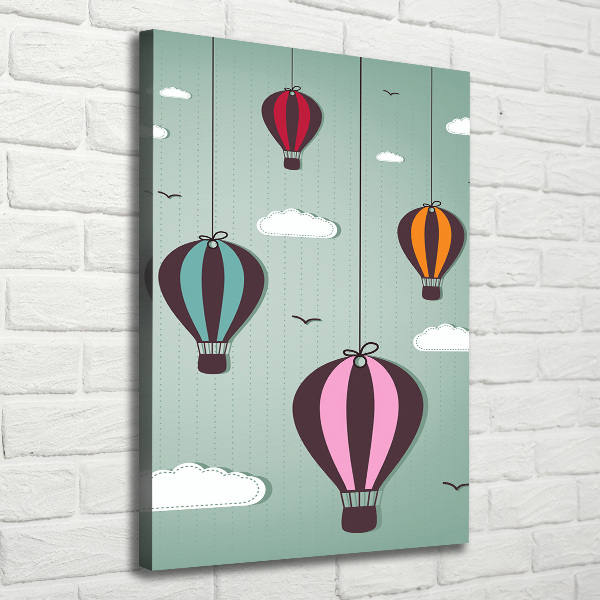 Canvas wall art Flying balloons