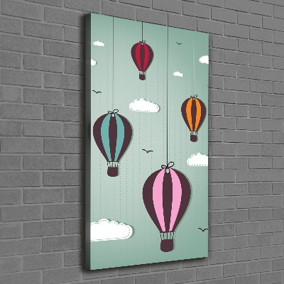 Canvas wall art Flying balloons