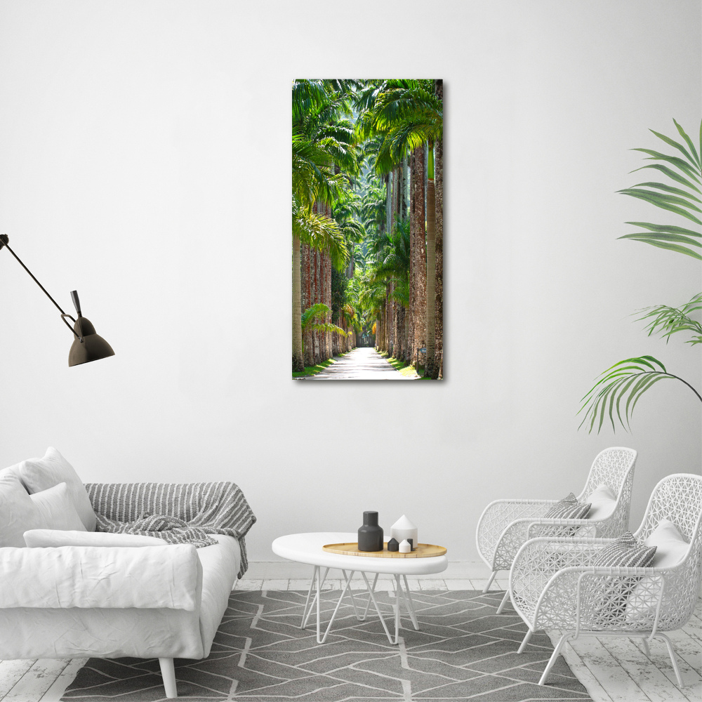 Picture canvas print Palm trees