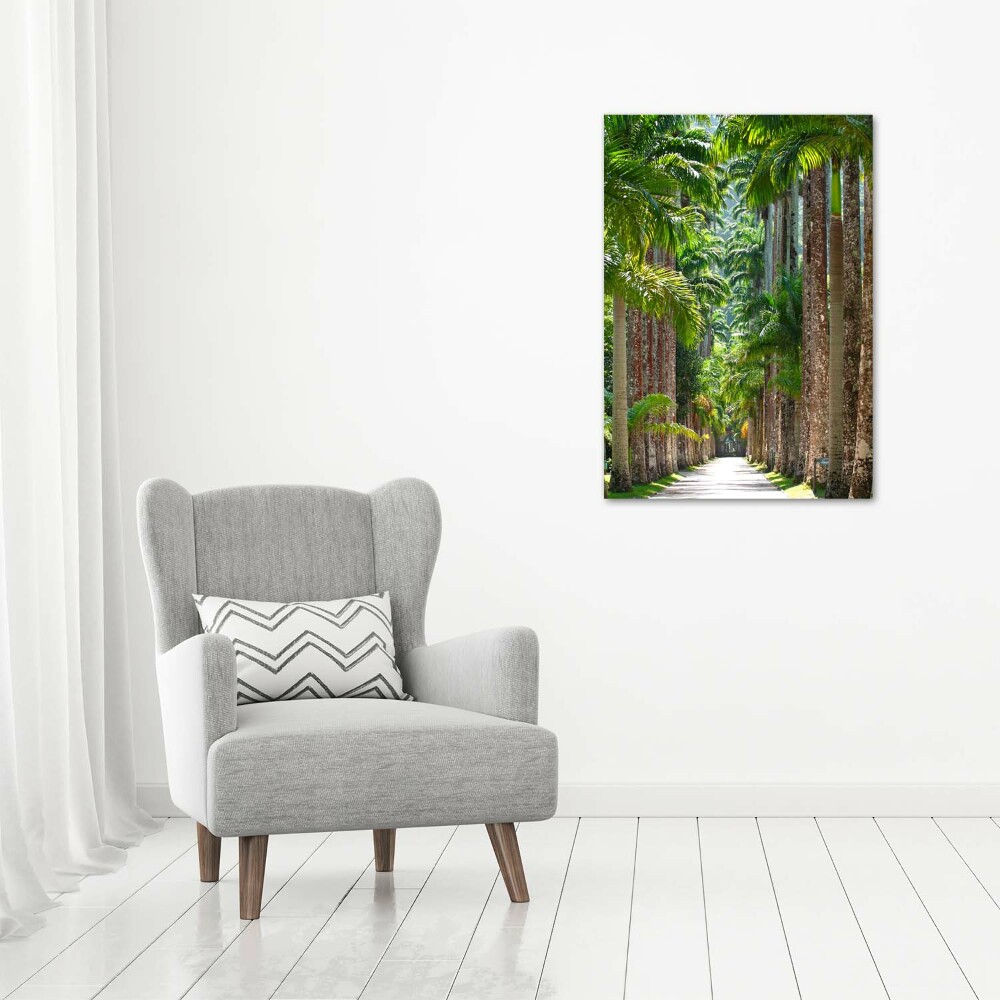 Picture canvas print Palm trees