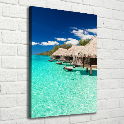 Wall art canvas Tropical island