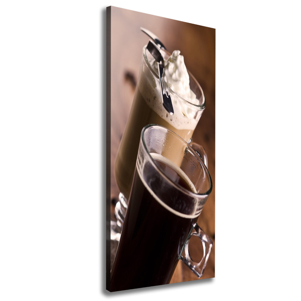 Wall art canvas large Frappe coffee