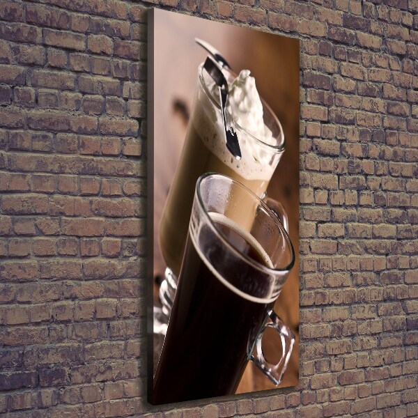 Wall art canvas large Frappe coffee