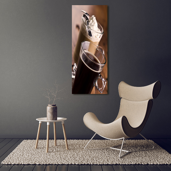 Wall art canvas large Frappe coffee