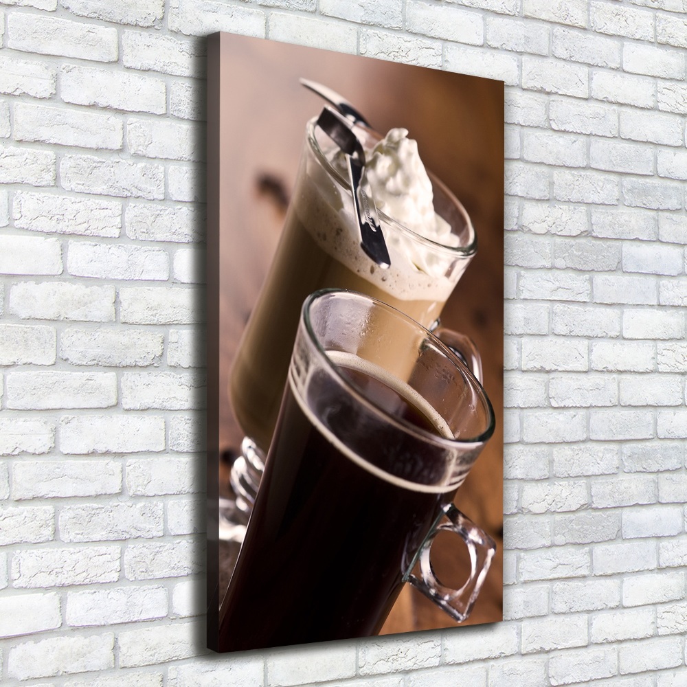 Wall art canvas large Frappe coffee