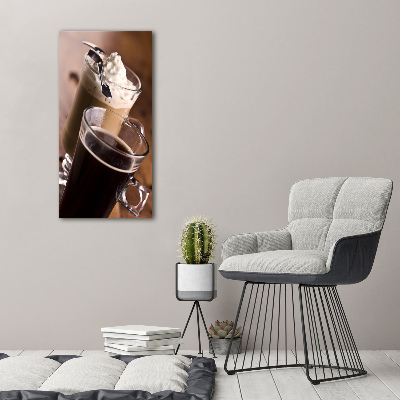 Wall art canvas large Frappe coffee