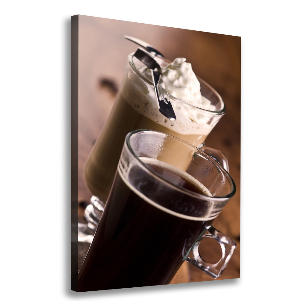 Wall art canvas large Frappe coffee