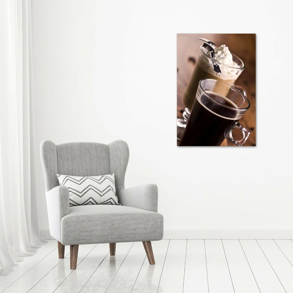 Wall art canvas large Frappe coffee