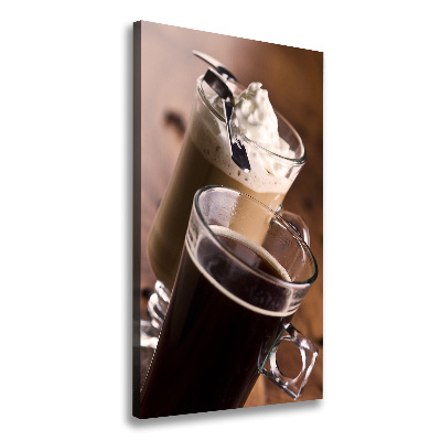 Wall art canvas large Frappe coffee