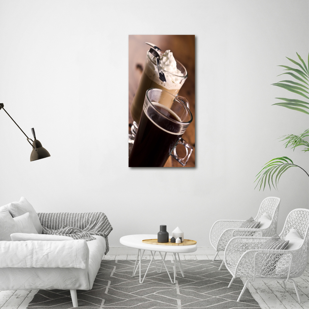 Wall art canvas large Frappe coffee