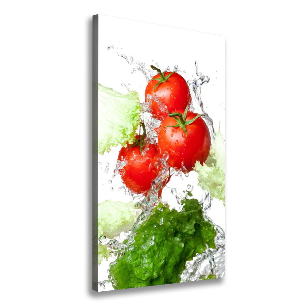 Large canvas wall art Tomatoes and lettuce