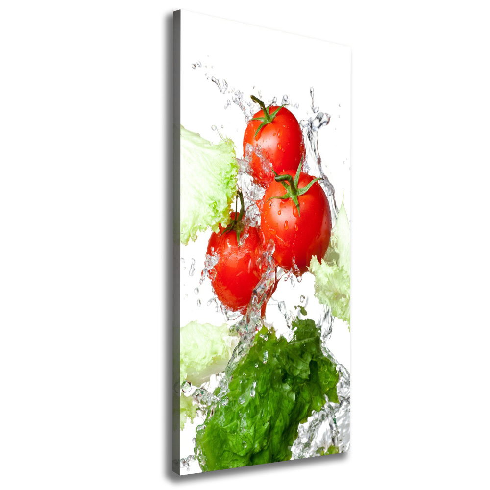 Large canvas wall art Tomatoes and lettuce