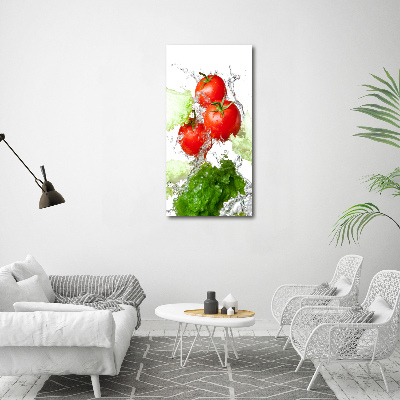 Large canvas wall art Tomatoes and lettuce