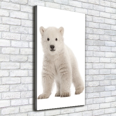 Canvas wall art A polar bear