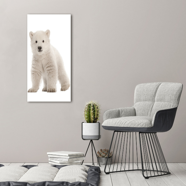 Canvas wall art A polar bear