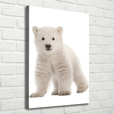 Canvas wall art A polar bear