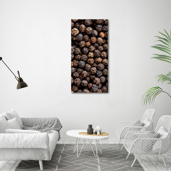 Large canvas wall art Pepper grains