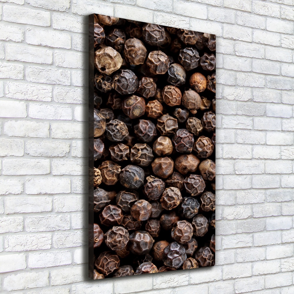 Large canvas wall art Pepper grains