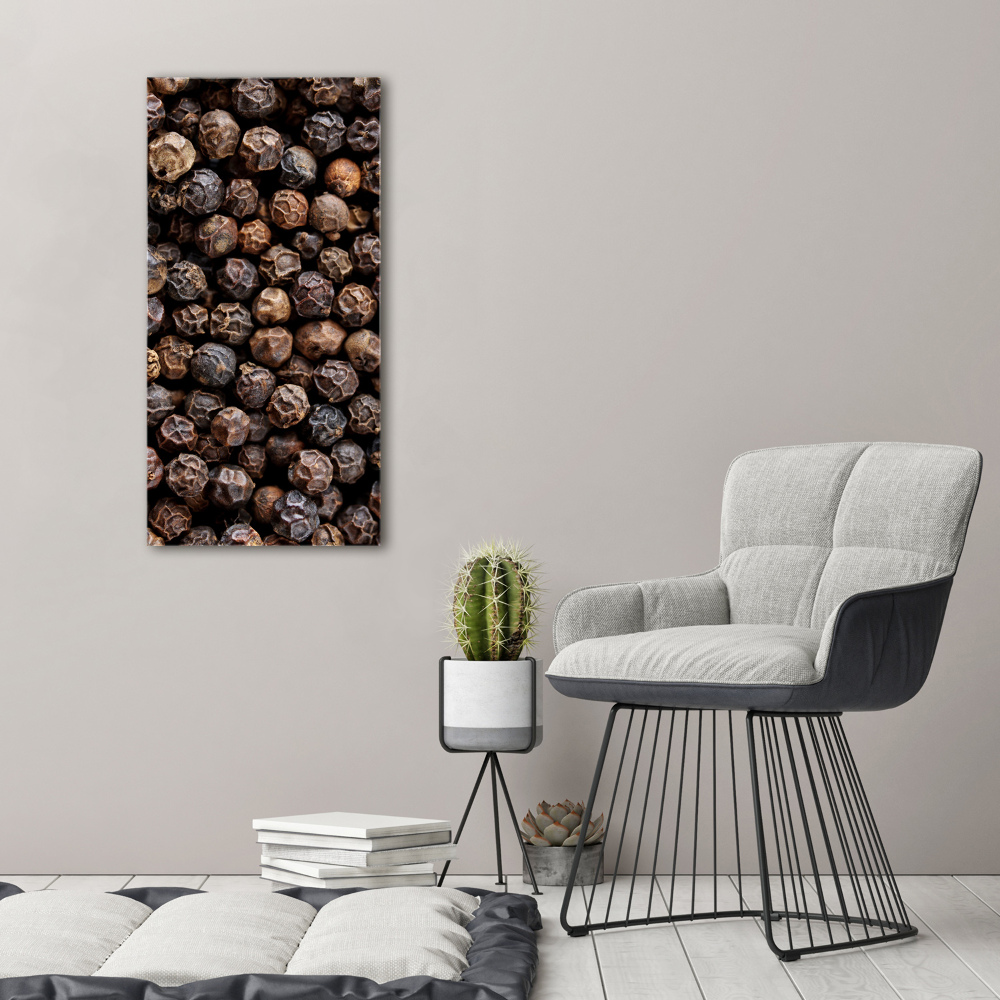 Large canvas wall art Pepper grains