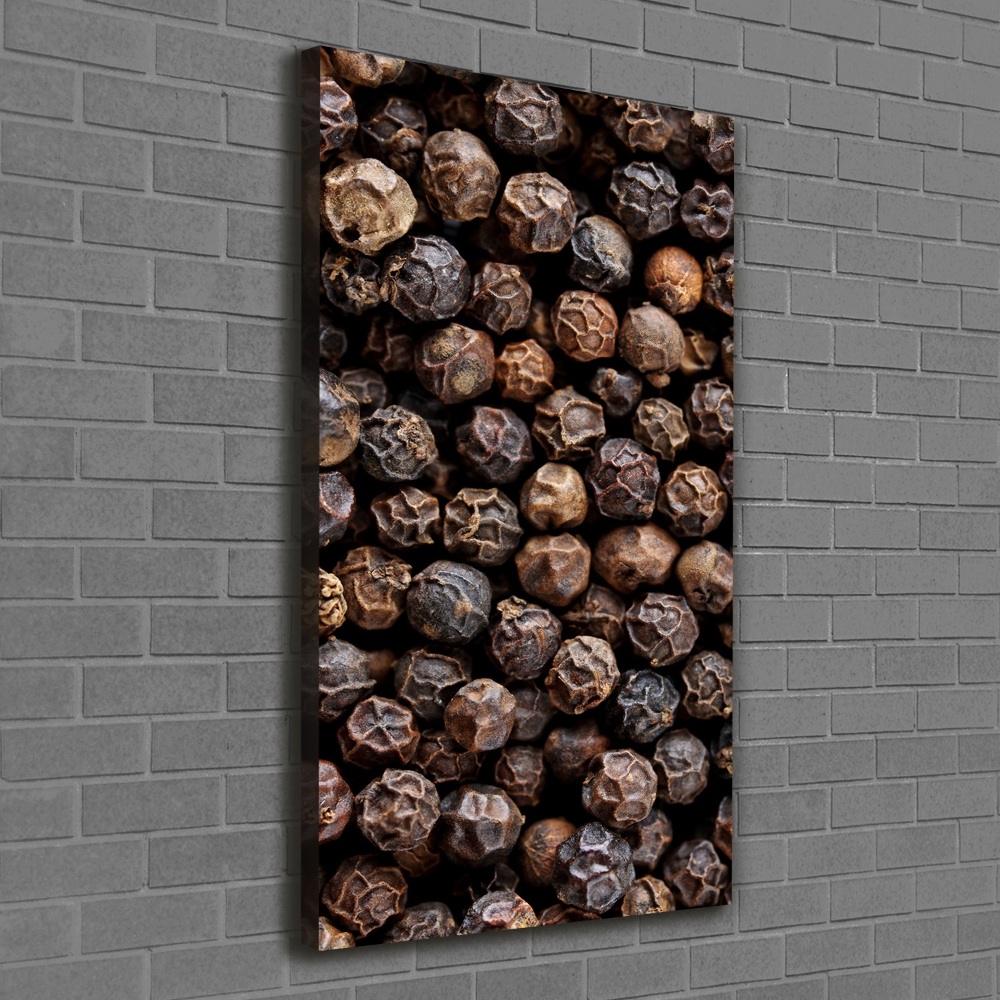 Large canvas wall art Pepper grains