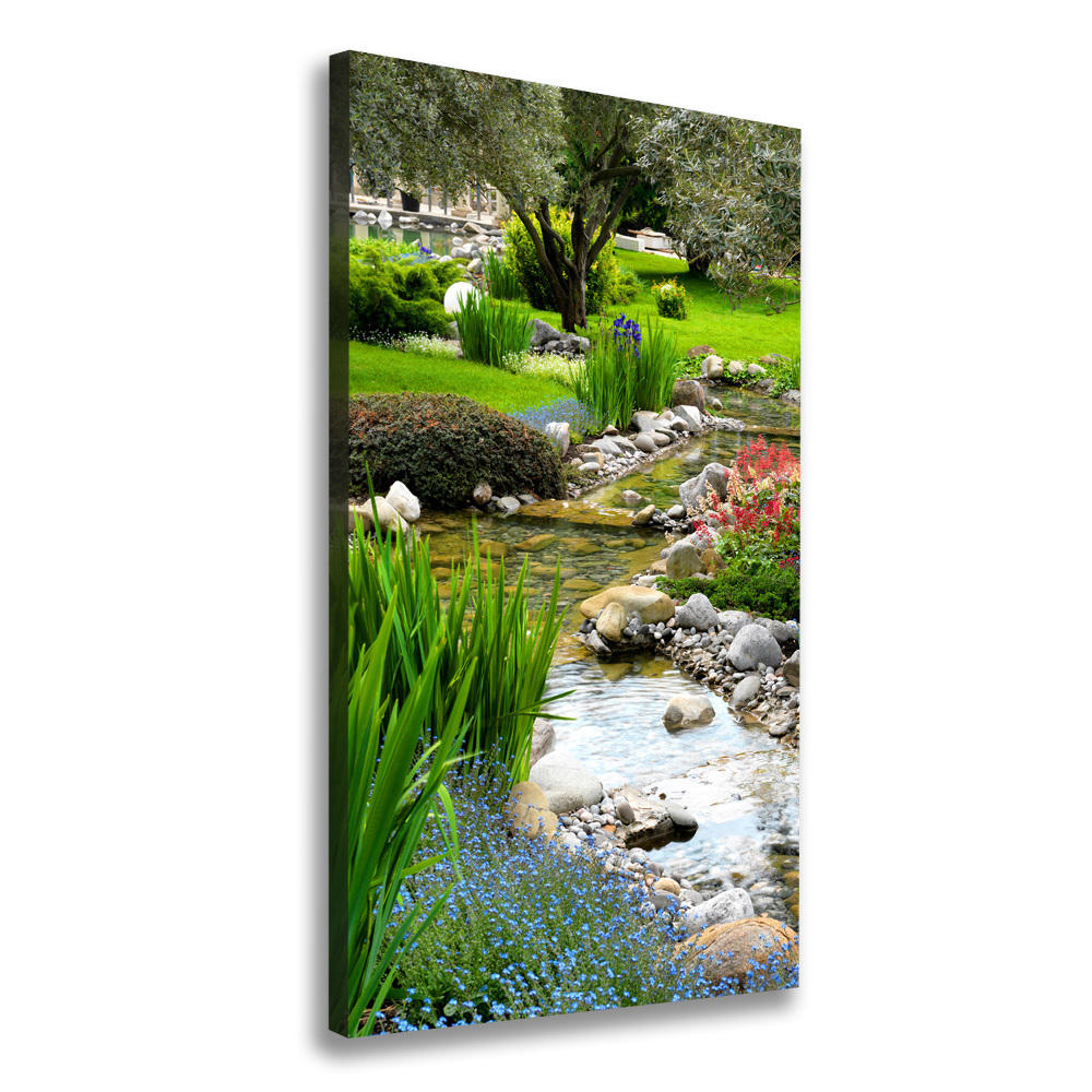 Picture canvas print Asian garden