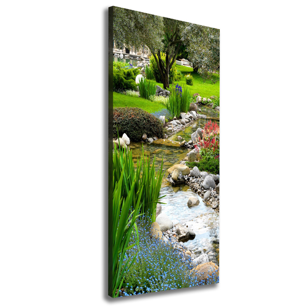 Picture canvas print Asian garden