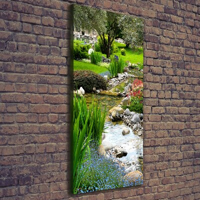 Picture canvas print Asian garden