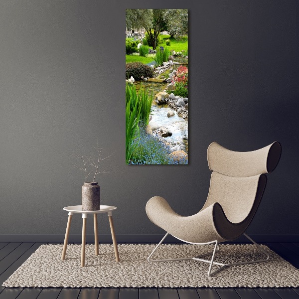 Picture canvas print Asian garden