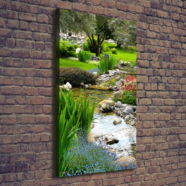 Picture canvas print Asian garden