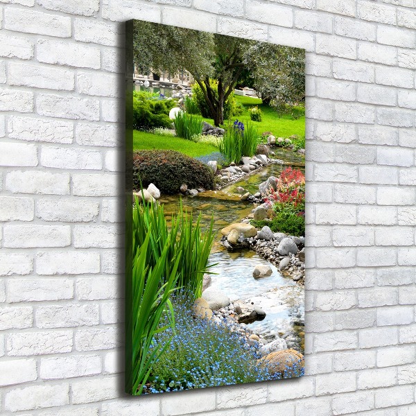 Picture canvas print Asian garden