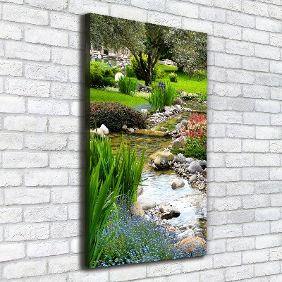 Picture canvas print Asian garden