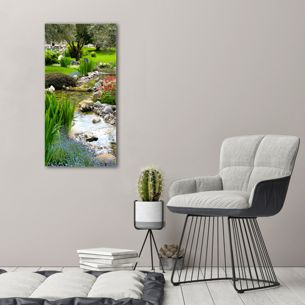 Picture canvas print Asian garden