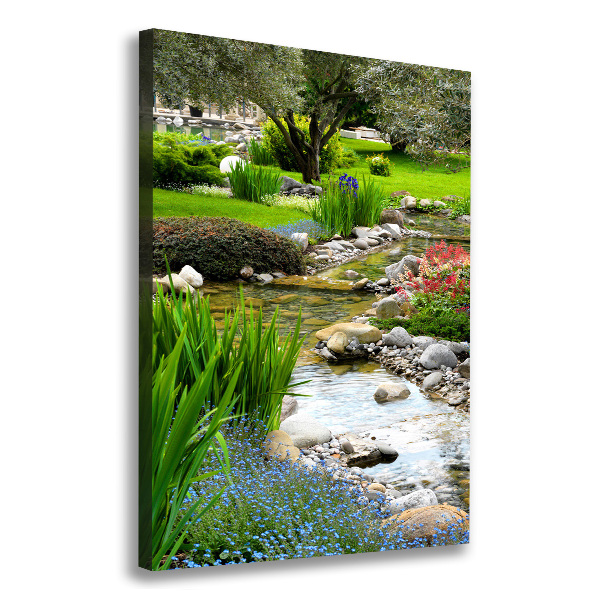 Picture canvas print Asian garden