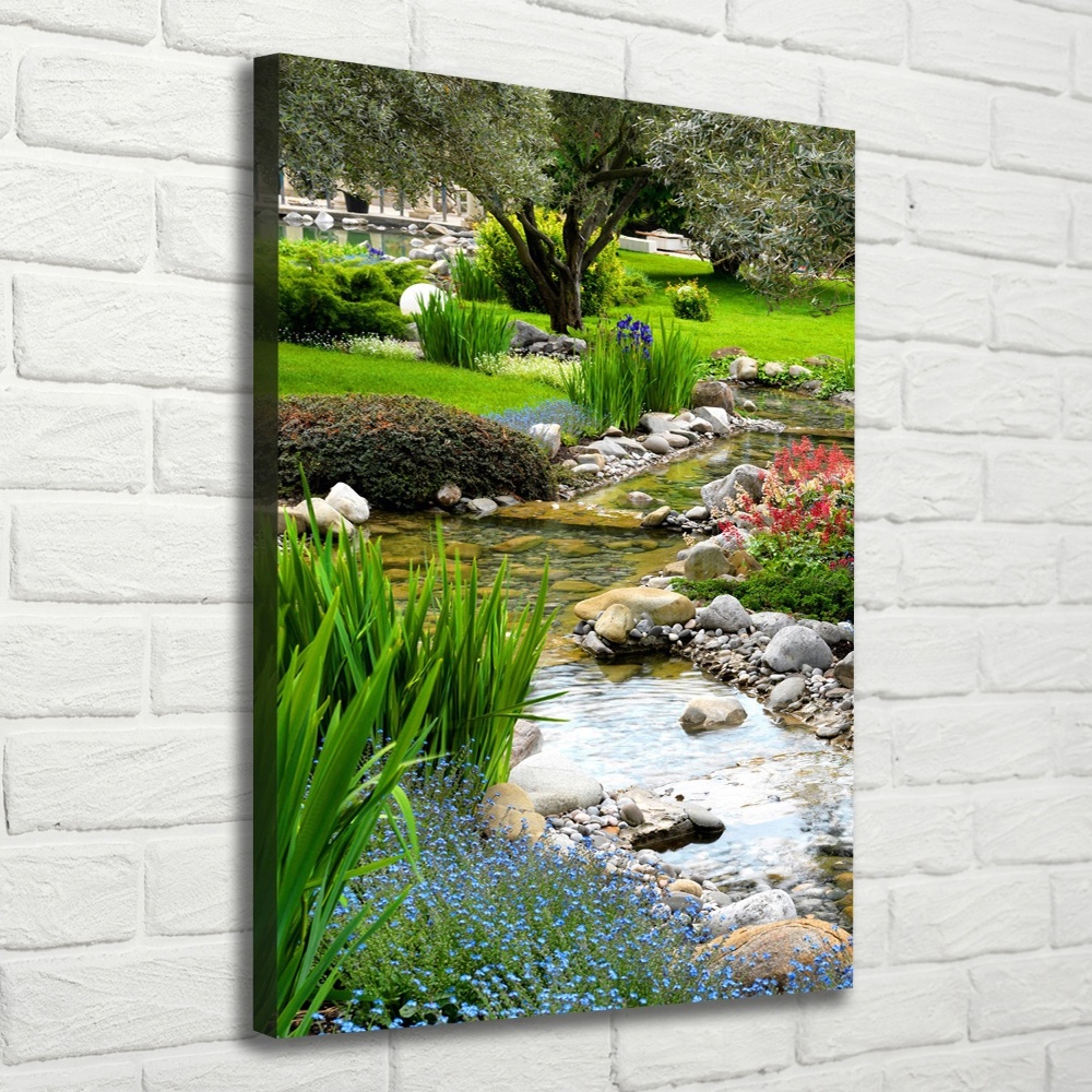 Picture canvas print Asian garden