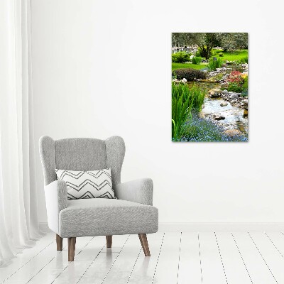 Picture canvas print Asian garden