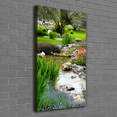 Picture canvas print Asian garden