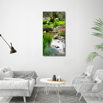 Picture canvas print Asian garden