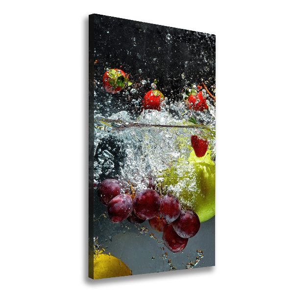 Canvas wall art Fruit underwater