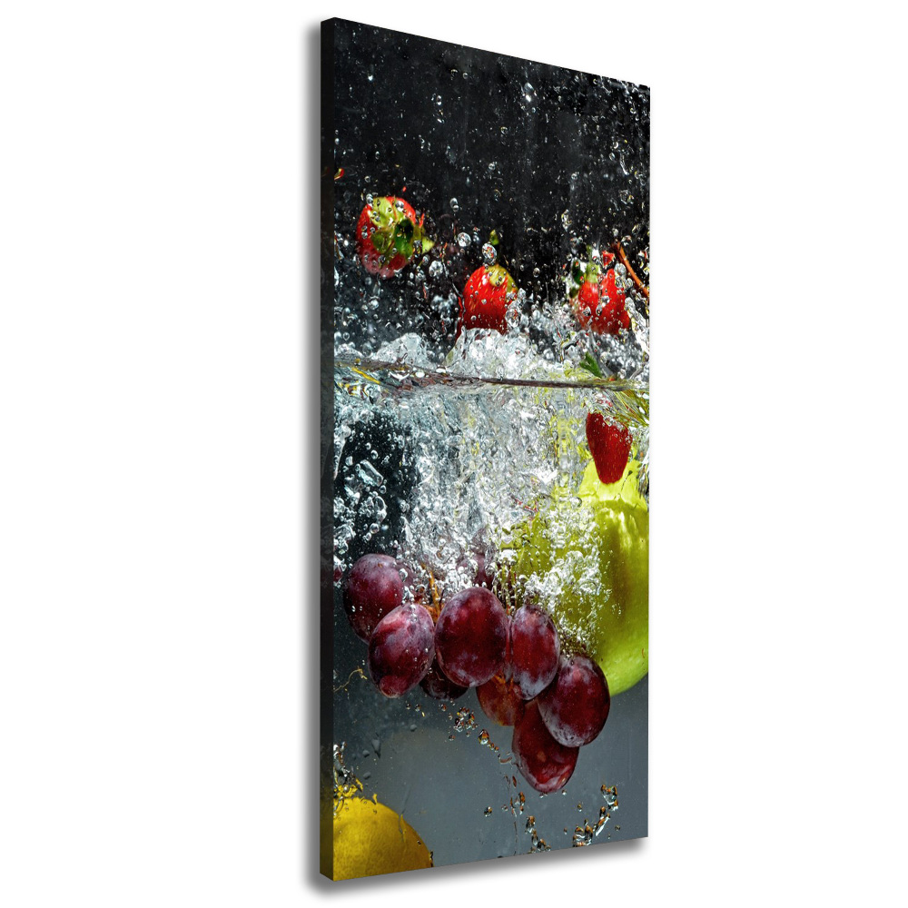 Canvas wall art Fruit underwater