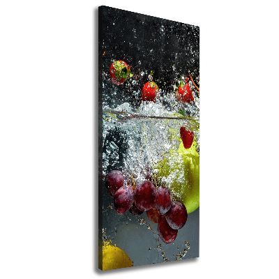 Canvas wall art Fruit underwater