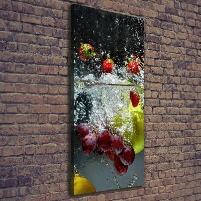 Canvas wall art Fruit underwater