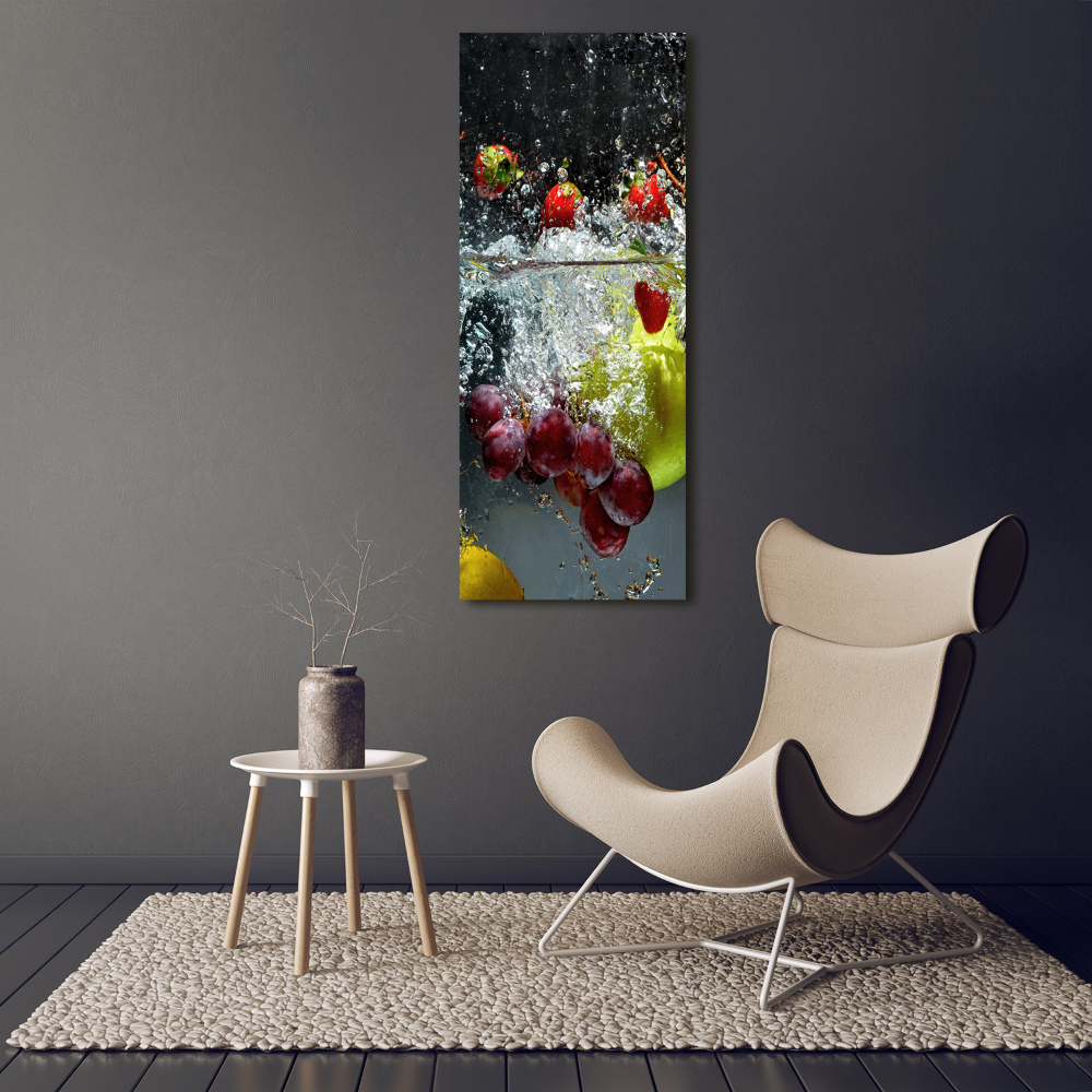 Canvas wall art Fruit underwater