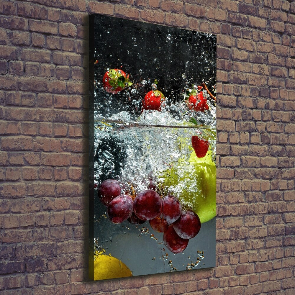 Canvas wall art Fruit underwater