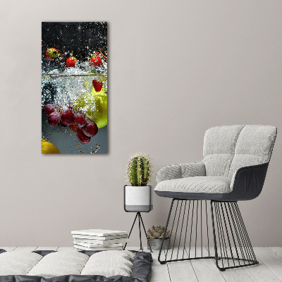 Canvas wall art Fruit underwater