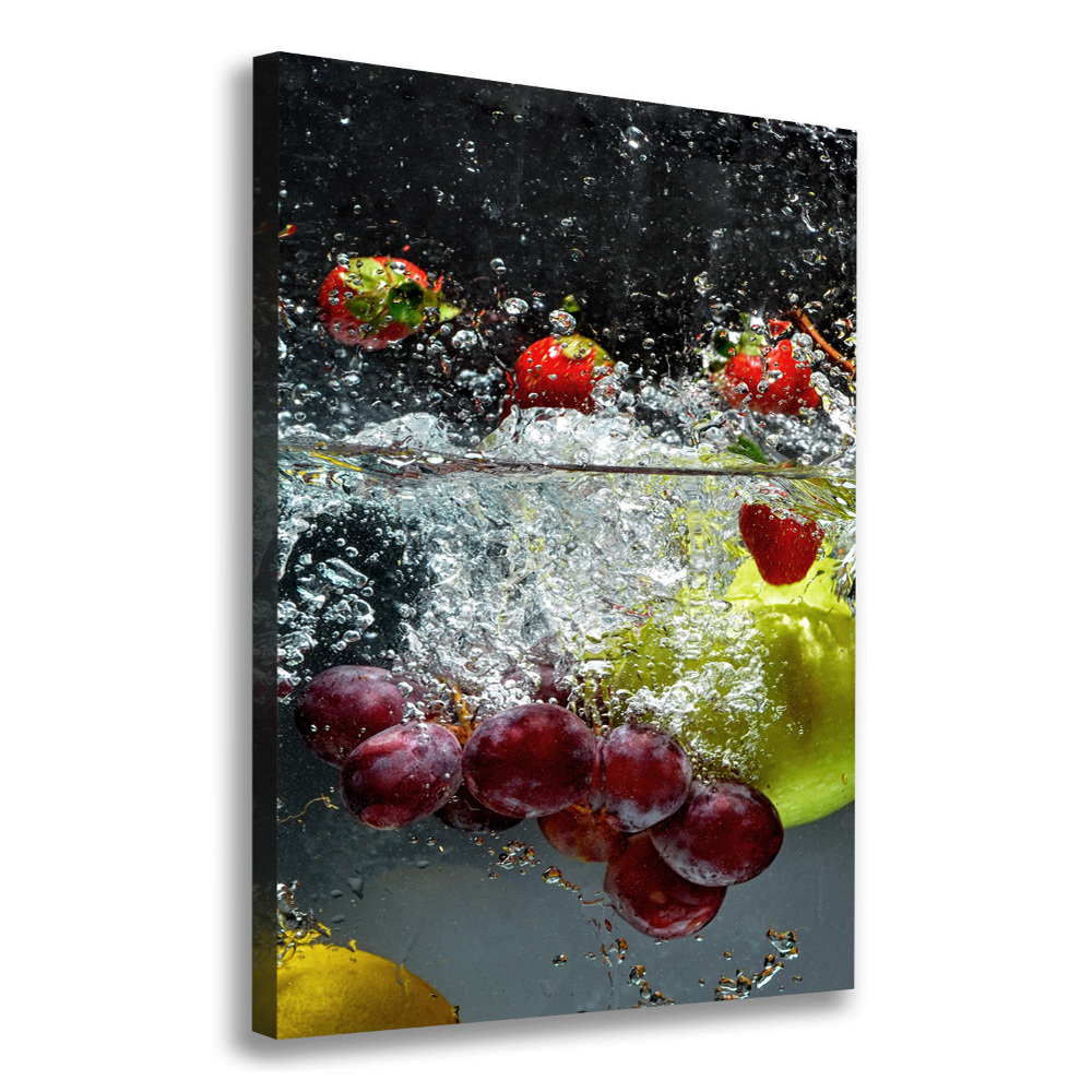 Canvas wall art Fruit underwater