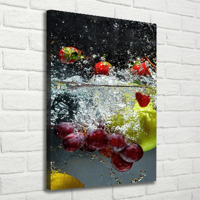 Canvas wall art Fruit underwater