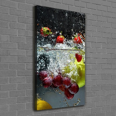 Canvas wall art Fruit underwater