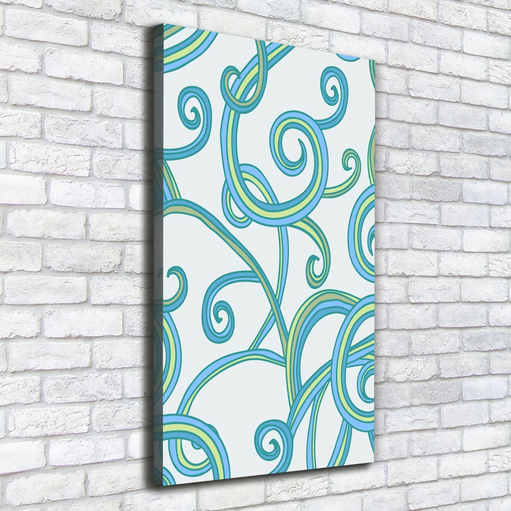 Picture canvas print Abstract spirals