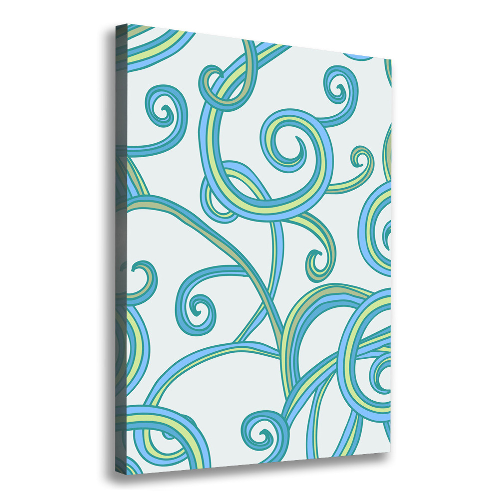 Picture canvas print Abstract spirals