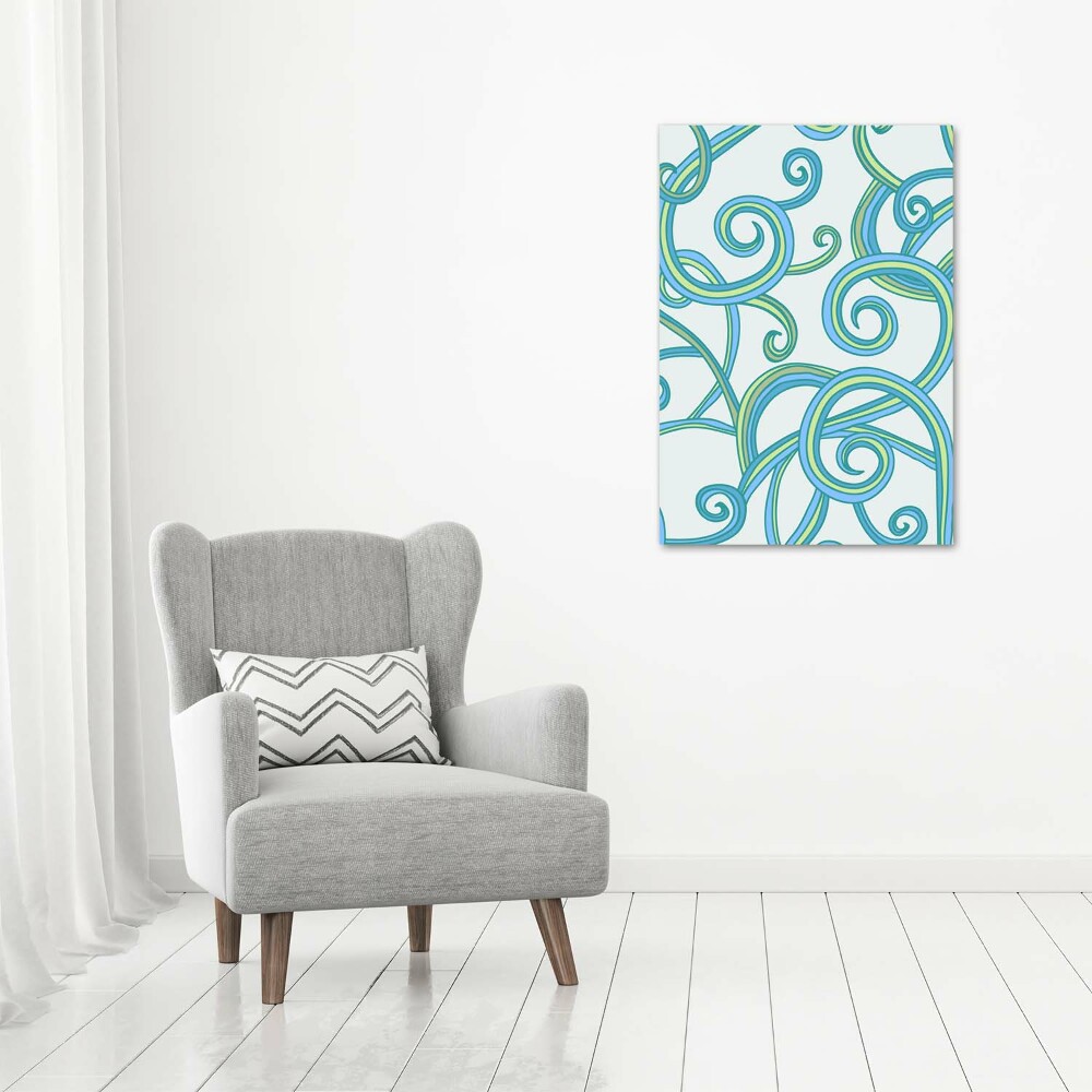 Picture canvas print Abstract spirals